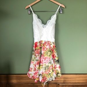 Floral Lace Romper